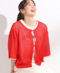 SHOO・LA・RUE Cutie Blonde/キューティーブロンド Cutie Blonde 【2点セット】メッシュリボン2WAYニット×フレンチスリーブTシャツセット/508378364