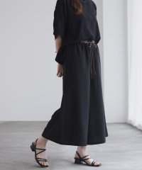 マックハウス Mac－House nAvy ベルト付きワイドクロップドパンツ