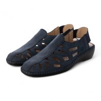 Rakuchine comfort/ラクチン コンフォート Rakuchine comfort 軽量レザー調カットワークサンダル/508378857