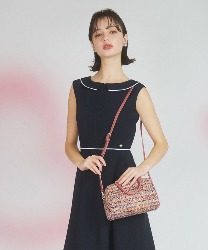 【人気】TOCCA トッカ 幾何学模様 総柄　ハンドバッグ　ショルダー2WAY TOCCA｜【撥水】CRESCENT 2WAY NYLONBAG ナイロンバッグ