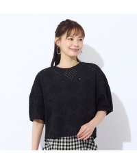 Liliane Burty ECLAT/【洗える】綿レースプルオーバーブラウス/508378960