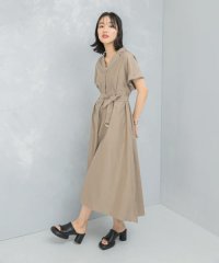 URBAN RESEARCH ROSSO/オープンカラーベルト付ワンピース/508378970