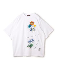 CABaN /CABaN スビンコットン FLOWERSモチーフTシャツ /508378997