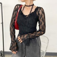 non-hedge/ノンヘッジ non－hedge レースアンサンブルトップス/508379268