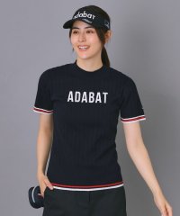 adabat/アダバット adabat 【ADABAT NAVY】フロントロゴワイドリブモックニット/508379269