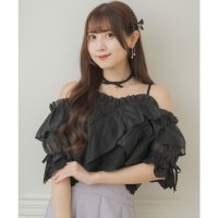 couture BY ROJITA/クチュールバイロジータ couture BY ROJITA エンブロイダリーシアーラッフルブラウス/508379425