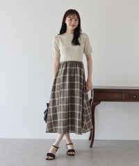 BLUEEAST/ブルーイースト BLUEEAST チェックドッキングワンピース/508379478