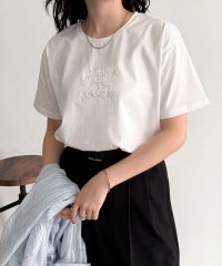 fredy emue/パールロゴシルケット半袖Tシャツ/508372384