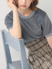 RETRO GIRL/レトロガール RETRO GIRL ベロアリンガーTEE/508379920