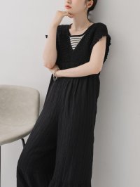 RETRO GIRL/レトロガール RETRO GIRL シャーリングサロペット/508379922