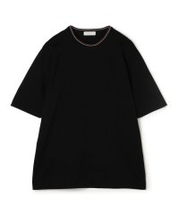 TOMORROWLAND MENS/スーピマコットン ニットコンビ ハーフスリーブカットソー/508379943