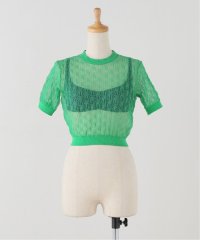 journal standard  L'essage /【NICENICE MOMENT/ナイスナイスモーメント】LACE KNIT TOP：インナー付きニット/508380142