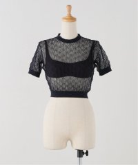 journal standard  L'essage /【NICENICE MOMENT/ナイスナイスモーメント】LACE KNIT TOP：インナー付きニット/508380142