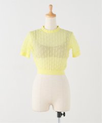 journal standard  L'essage /【NICENICE MOMENT/ナイスナイスモーメント】LACE KNIT TOP：インナー付きニット/508380142
