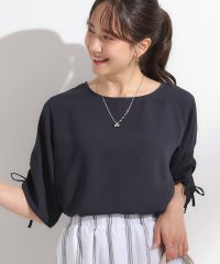 SHOO・LA・RUE　DRESKIP/シューラルー／ドレスキップ SHOO・LA・RUE/DRESKIP 麻調シャーリング五分袖ブラウス/508380517