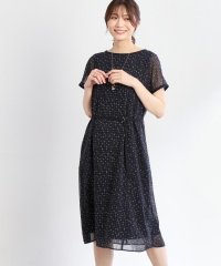 Reflect/リフレクト Reflect 【WEB先行カラーあり／マシンウォッシュ可／ナローベルト付き】オフボディツイードチェックワンピース/508380546