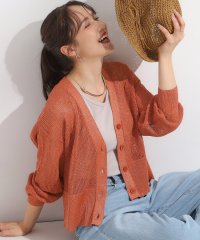 SHOO・LA・RUE　DRESKIP/シューラルー／ドレスキップ SHOO・LA・RUE/DRESKIP ラメスパンコールメッシュカーディガン/508380552