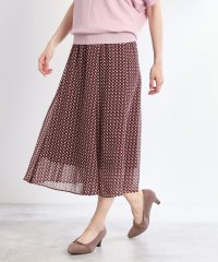 Reflect/リフレクト Reflect 【WEB先行カラーあり／マシンウォッシュ可／ウエスト総ゴム／秋まで着られる◎】コツキ幾何柄ロングスカート/508380573