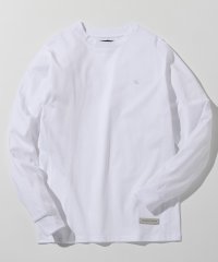 1PIU1UGUALE3 RELAX/ウノ ピゥ ウノ ウグァーレ トレ リラックス 1PIU1UGUALE3 RELAX シルバーロゴプレート シルク混 シルケットロングTシャツ 長袖Tシャツ/508380612