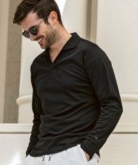 1PIU1UGUALE3 RELAX/ウノ ピゥ ウノ ウグァーレ トレ リラックス 1PIU1UGUALE3 RELAX シルク混 イタリアンカラー ロングTシャツ 長袖Tシャツ/508380613