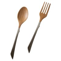 RIVERET/リヴェレット RIVERET くすみカラー カトラリーセット スプーン フォーク 2点セット 竹製 食洗機対応 日本製 グレー ブラウン ブルー グリーン ピン/508380660