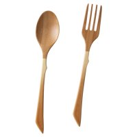 RIVERET/リヴェレット RIVERET くすみカラー カトラリーセット スプーン フォーク 2点セット 竹製 食洗機対応 日本製 グレー ブラウン ブルー グリーン ピン/508380660