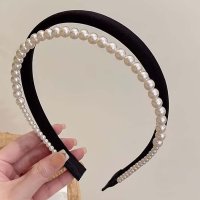 shoppinggo/ショッピングゴー shoppinggo カチューシャ パール 2連カチューシャ ヘアアクセサリー重ね付け風 レディース キッズ まとめ髪 ヘアバンド/508380739