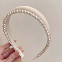 shoppinggo/ショッピングゴー shoppinggo カチューシャ パール 2連カチューシャ ヘアアクセサリー重ね付け風 レディース キッズ まとめ髪 ヘアバンド/508380739