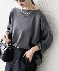 SHIPS any WOMEN/SHIPS any:〈接触冷感/汗染み防止加工/洗濯機可能〉ボートネック ワイド ロンTEE/508380917