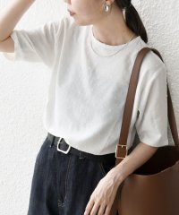 SHIPS any WOMEN/《予約》SHIPS any:〈洗濯機可能〉カットドビー ジャージー クルーネック TEE/508380922