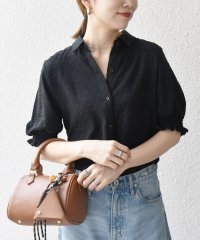 SHIPS any WOMEN/《予約》SHIPS any:〈洗濯機可能〉カットドビー ジャージー パフ シャツ/508380923