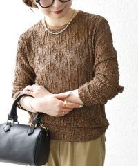 SHIPS any WOMEN/《予約》SHIPS any:〈手洗い可能〉フラワー メッシュ クルーネック プルオーバー/508380924