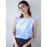 Perfect Suit FActory/パーフェクトスーツファクトリー Perfect Suit FActory ＜ひんやり接触冷感＞シルク混ノースリーブブラウス/508380988