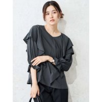 Perfect Suit FActory/パーフェクトスーツファクトリー Perfect Suit FActory Vネック アシメラッフルブラウス/508380996