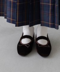 Menue/メヌエ Menue ギャザーストラップ バレエシューズ/508381001