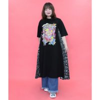 ScoLar/スカラー ScoLar 宇宙ネコとスカラーちゃん 小花柄切替ワンピース/508381099