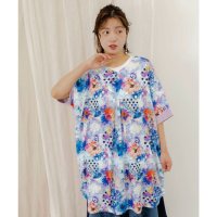 ScoLar/スカラー ScoLar 花クラゲ柄 前後着用2WAYワンピース/508381105