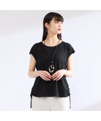Liliane Burty/【M～4L】ウォッシャブル接触冷感フレンチスリーブTシャツ/508381189