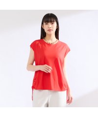 Liliane Burty/【M～4L】ウォッシャブル接触冷感フレンチスリーブTシャツ/508381189
