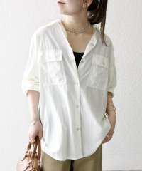 SHIPS any WOMEN/《予約》SHIPS any: ナイロン タスラン ポケット ビッグ シャツ/508381199