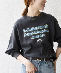 SHIPS any WOMEN/《予約》【SHIPS any別注】Collegiate Pacific: ロゴ プリント ＆ 刺繍 スウェット 25AW/508381204