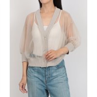 STYLEBLOCK/スタイルブロック STYLEBLOCK シアーハーフスリーブギャザーカーディガン/508381864