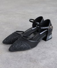 PourVous/プールヴー PourVous オケージョン二次会同窓会結婚式グリッターチャンキーヒールシアー フォーマル ワンピース パーティードレス 20代 30代 40代/508382010