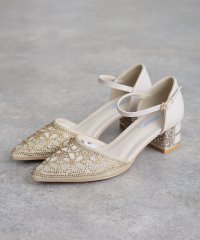 PourVous/プールヴー PourVous ストーンハードチュールチャンキーヒール同窓会オケージョンお呼ばれ結婚式 フォーマル ワンピース パーティードレス 20代 30代 /508382011