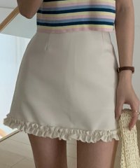 TeddyShop/テディショップ Teddyshop レディース 韓国っぽ台形シルエットタイトフリルミニスカート/508382049