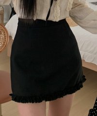 TeddyShop/テディショップ Teddyshop レディース 韓国っぽ台形シルエットタイトフリルミニスカート/508382049