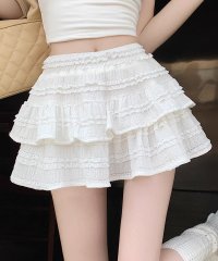 TeddyShop/テディショップ Teddyshop レディース 韓国っぽシャーリングニットフリルティアードミニスカート/508382050
