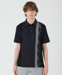 BLACK LABEL CRESTBRIDGE/ストライプパッチワークポロシャツ/508349028