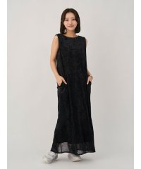 emmi atelier/メッシュベロアバックドレープワンピース/508381559