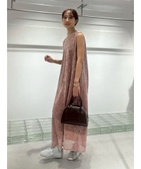 emmi atelier/メッシュベロアバックドレープワンピース/508381559